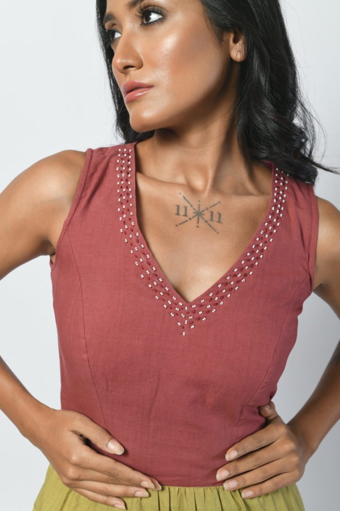 Tiered Embroidered Dress