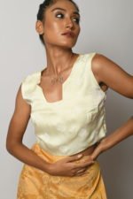 White Embellished Crop Top